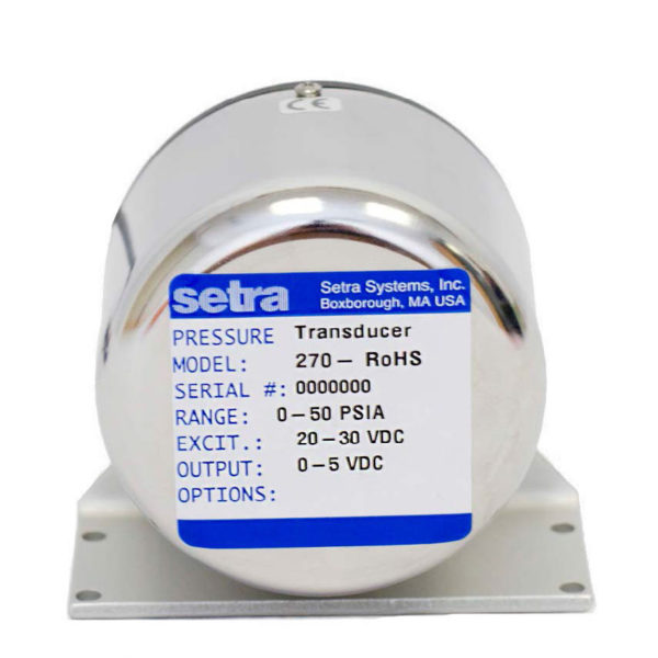Setra Systems - 270 - Barometertrykkgiver med stor nøyaktighet ±0.03% FS og stabilitet VDC utgang 1
